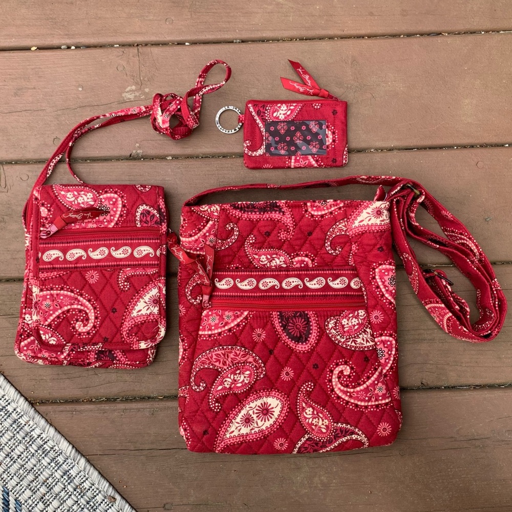 Vera Bradley Bundle. 2 purses and Zip ID Wallet